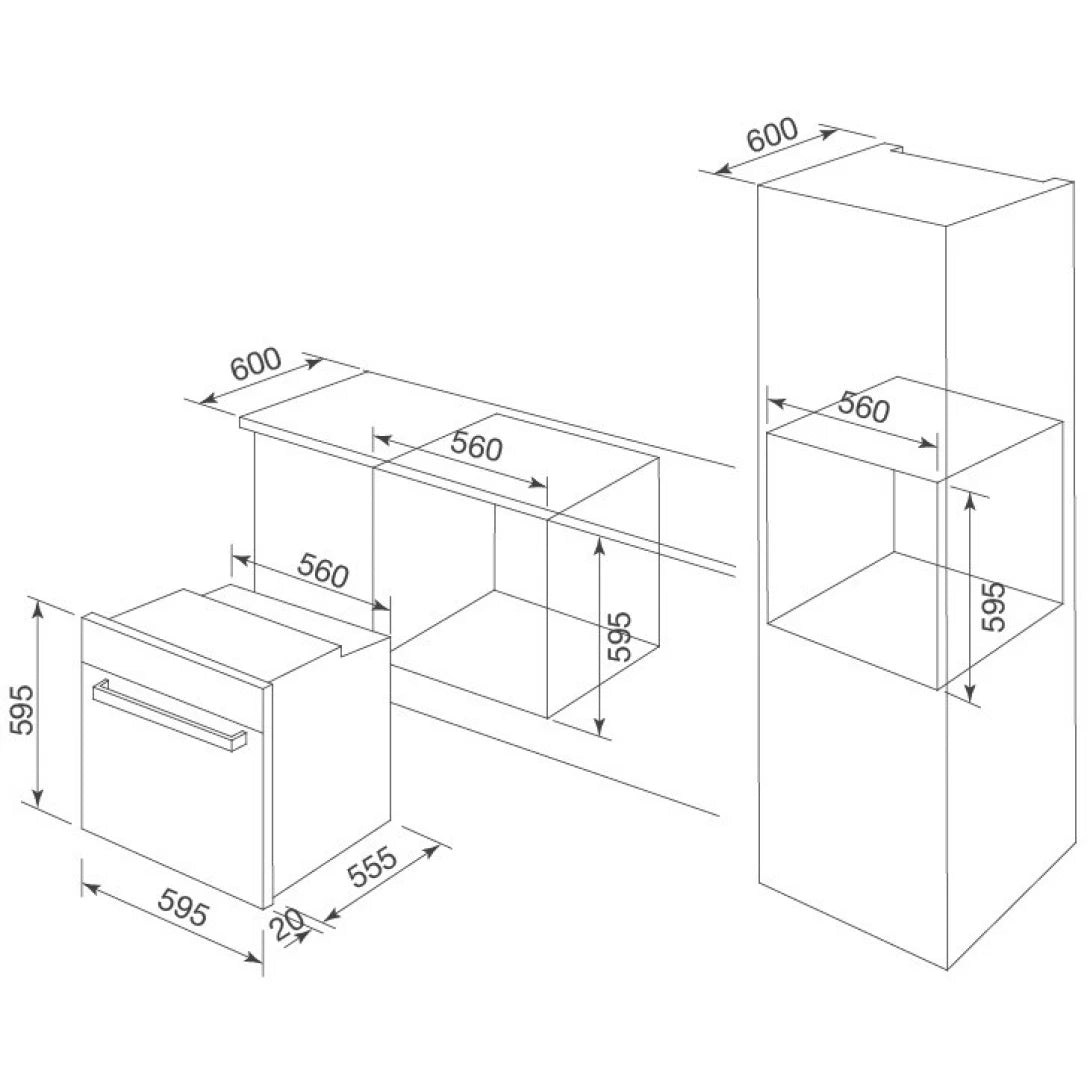 Lò Nướng Malloca MSO-B75TFT Âm Tủ