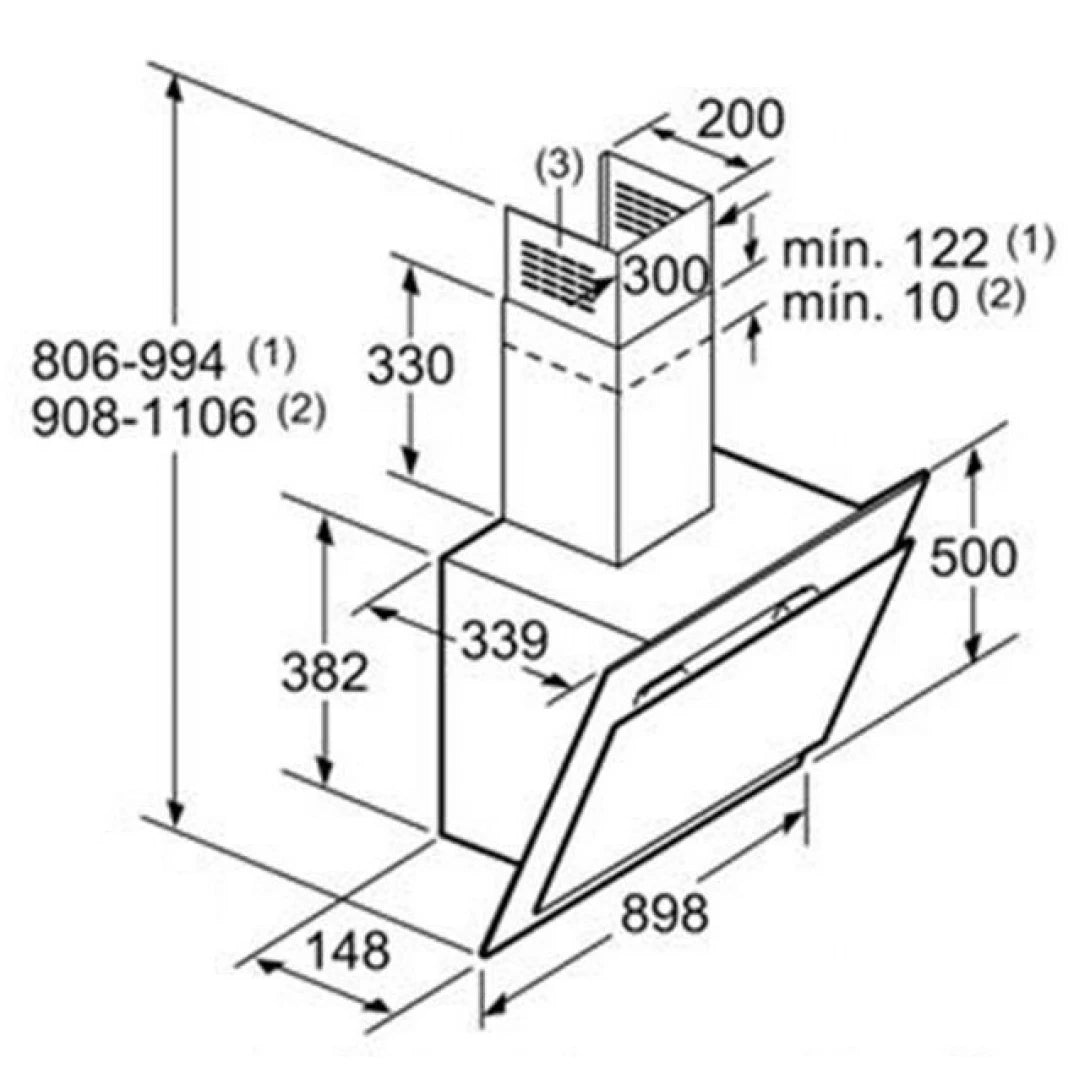 Máy Hút Mùi Bosch DWK97JM60 Gắn Tường Serie 6 - Bếp Việt Pro