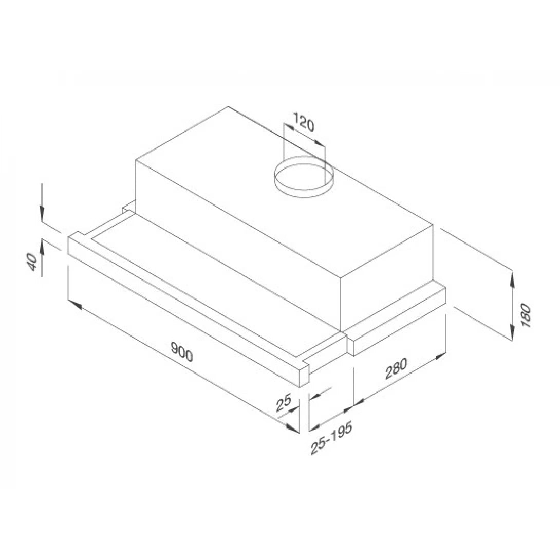 Máy Hút Khói Khử Mùi Malloca K1509 Âm Tủ