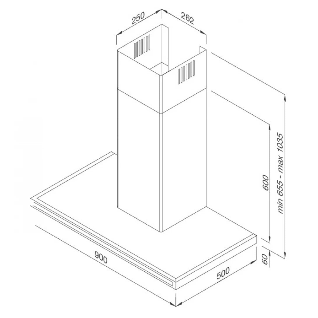 Máy Hút Khói Khử Mùi Malloca ZETA K1573 Áp Tường