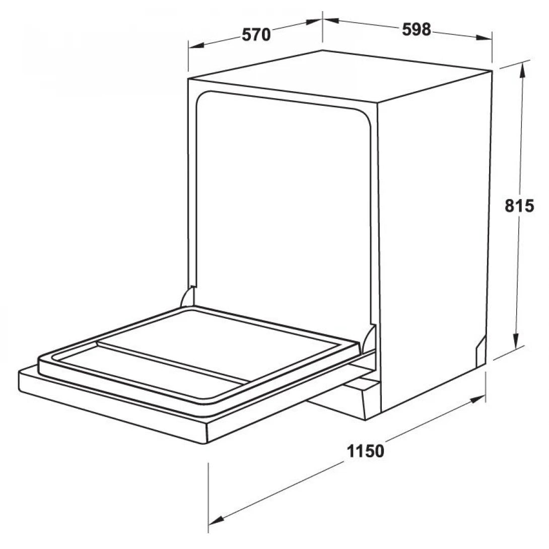 Máy Rửa Chén Hafele HDW-SI60AB 538.21.320 Bán Âm