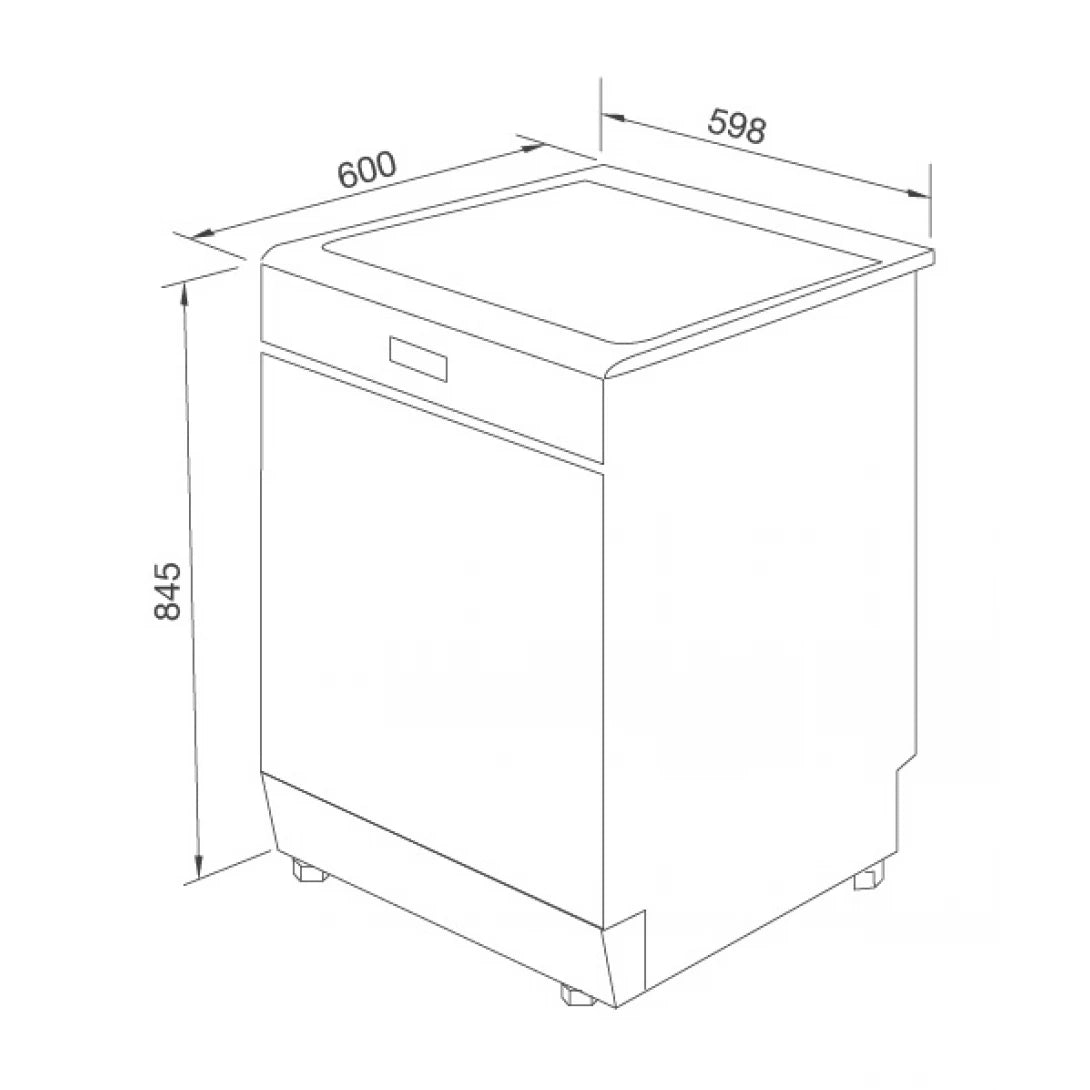 Máy Rửa Chén Malloca WQP12-5201E Đứng Độc Lập