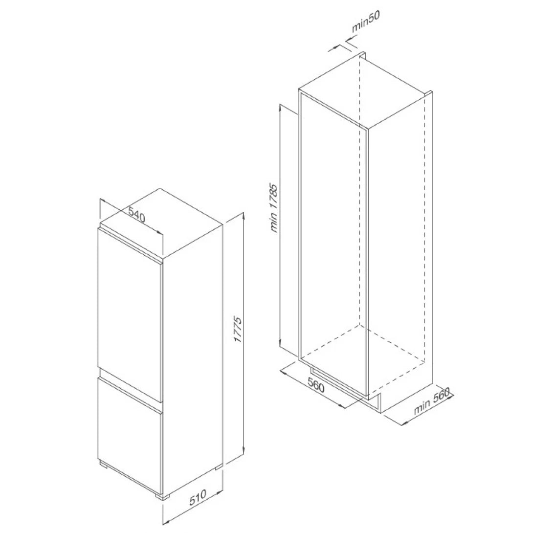 Tủ Lạnh Âm Tủ Malloca MF-241BCD