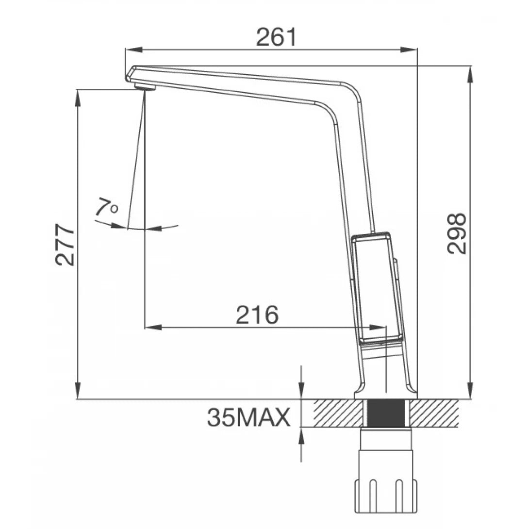 Vòi Bếp Malloca K014C Nóng Lạnh