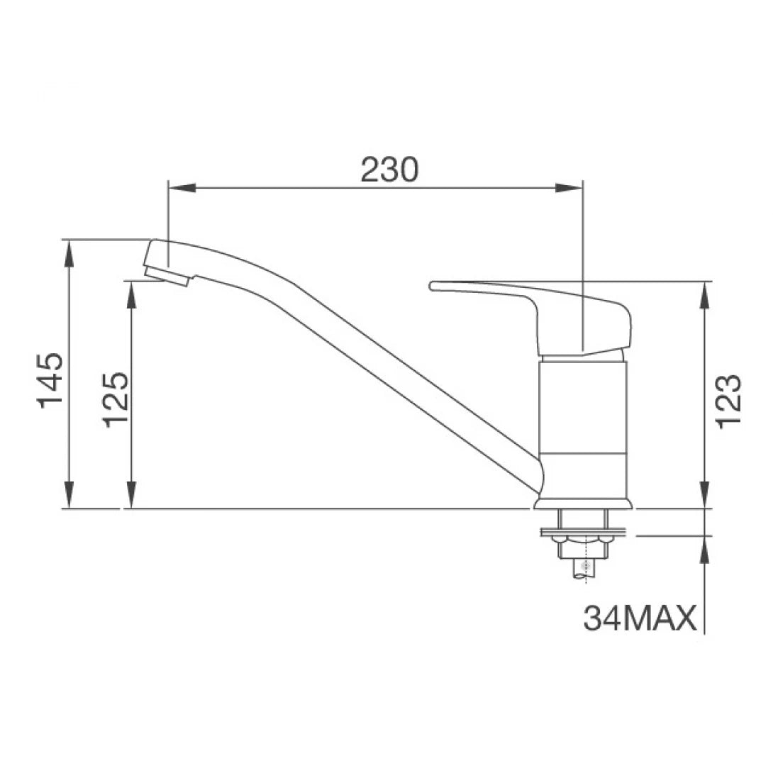 Vòi Bếp Inox Malloca K120N Nóng Lạnh