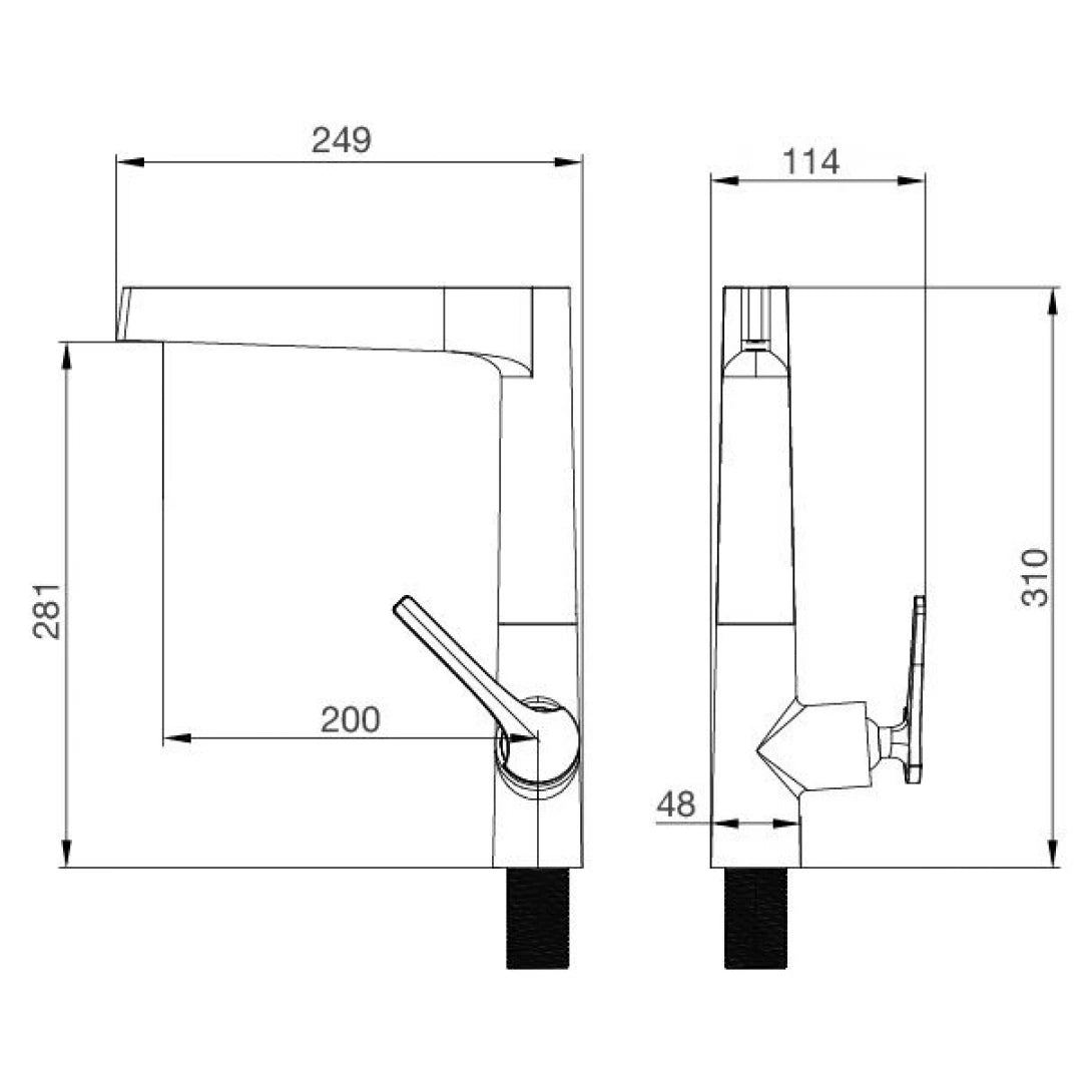 Vòi Rửa Chén Bát Malloca K295BS Nóng Lạnh