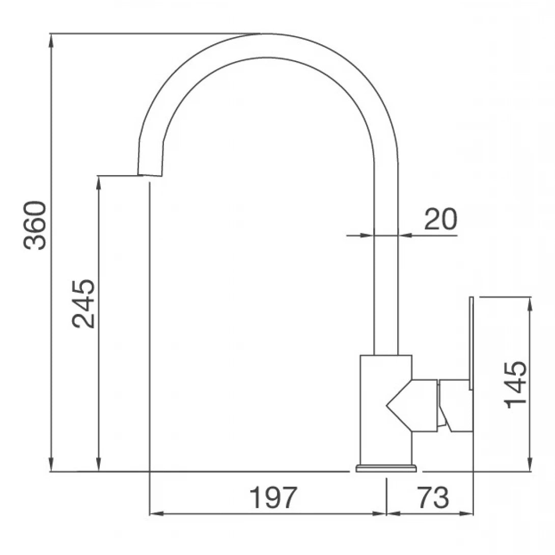 Vòi Bếp Malloca MF-043 Nóng Lạnh