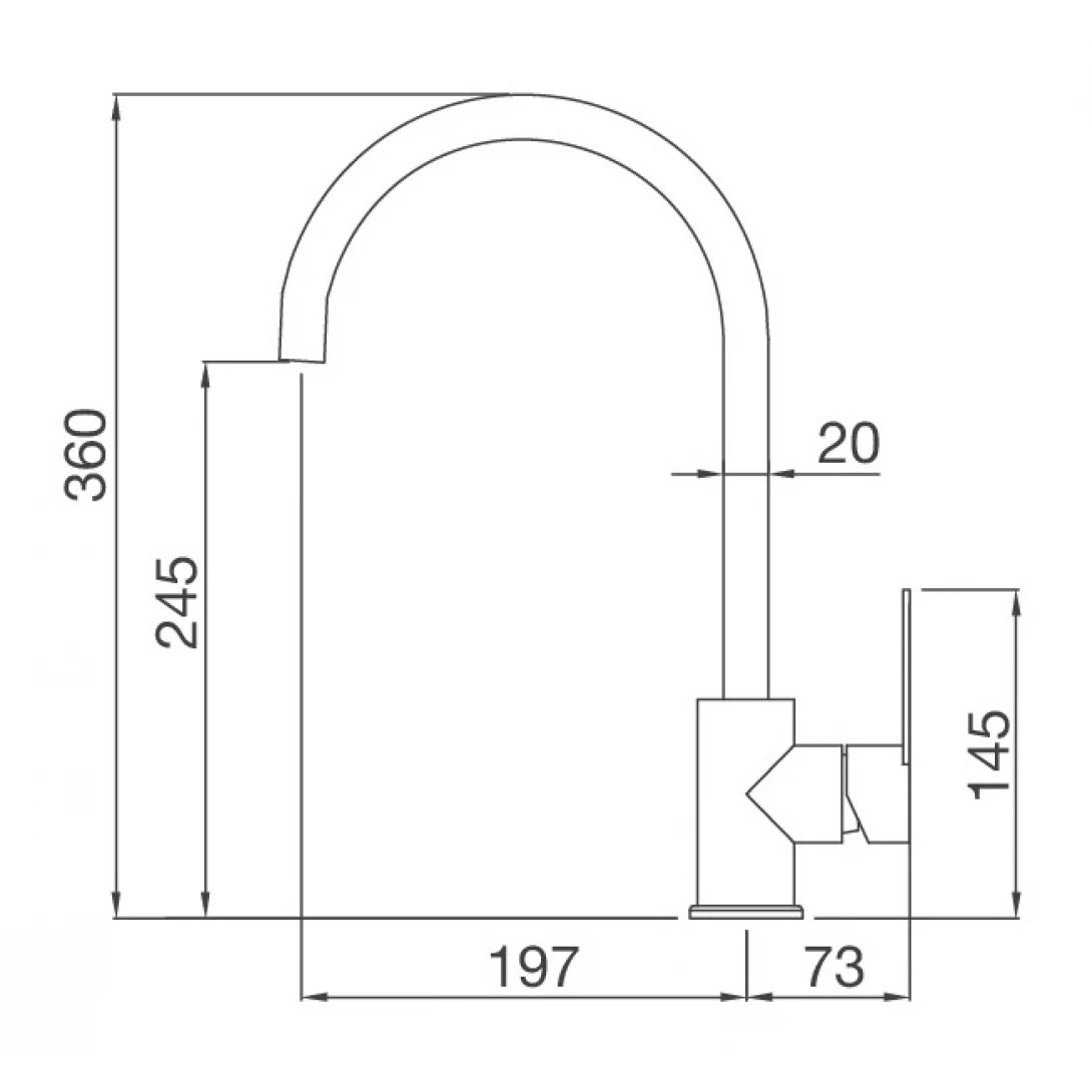 Vòi Bếp Malloca MF-073 Nóng Lạnh