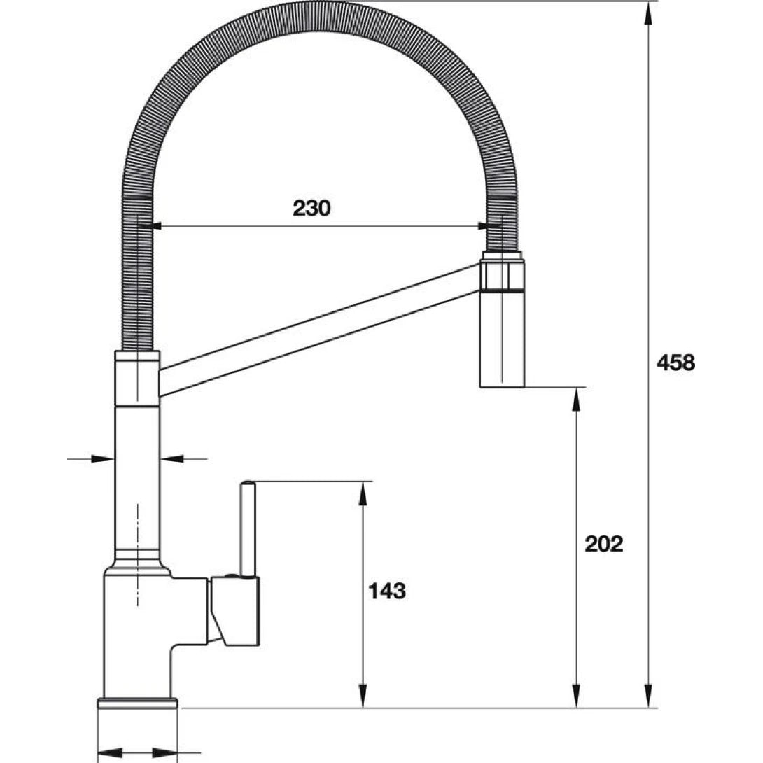 Vòi Rửa Bát Hafele AUGUSTUS HT-C202 570.51.010 Nóng Lạnh