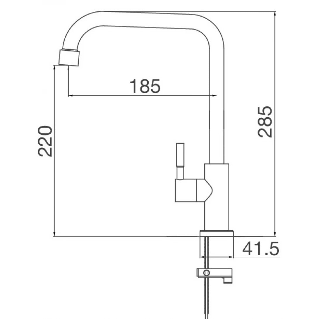 Vòi Rửa Chén Malloca K-115 XFIT Lạnh Inox 304