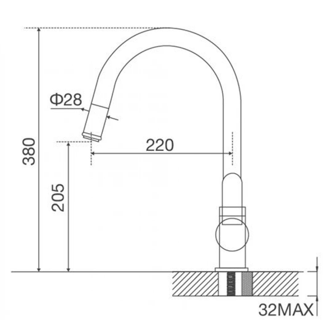 Vòi Bếp Malloca K119T3 Nóng Lạnh