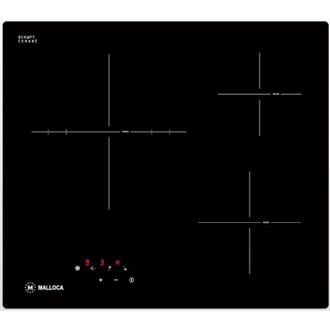 Bếp Điện Hồng Ngoại Malloca MR 593 Có 3 Vùng Nấu