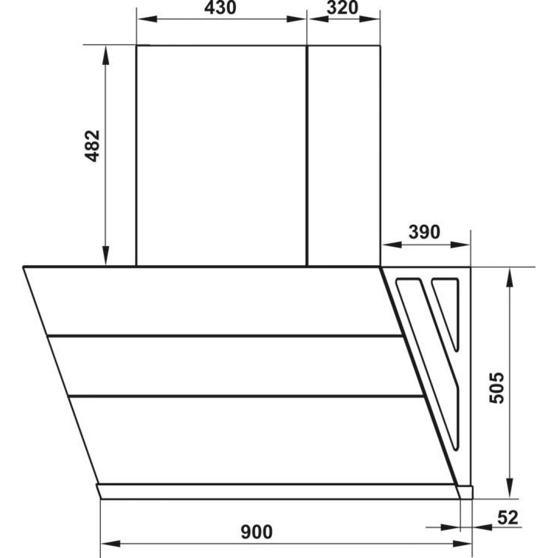 Máy Hút Mùi Hafele HC-H902WC 538.81.742 Gắn Tường