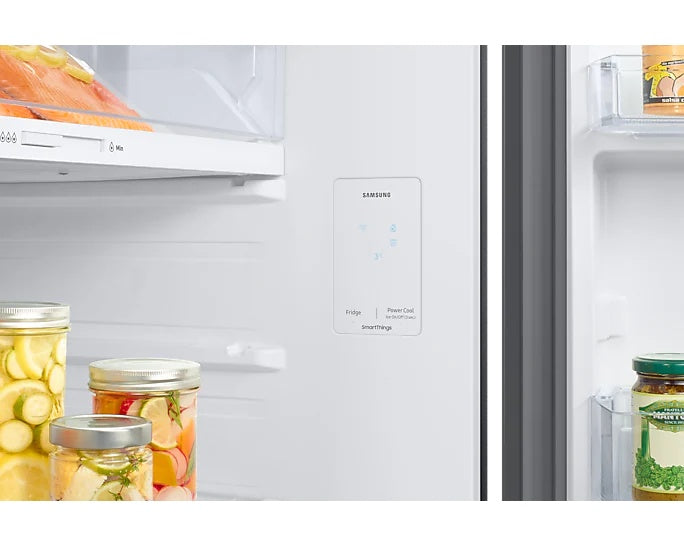 Tủ Lạnh Bespoke SAMSUNG RT47CB66868ASV Ngăn Đông Trên với Đông Mềm Linh Hoạt 4 Chế Độ Optimal Fresh+ màu Trắng Thạch Anh/Xanh Navy, 460L